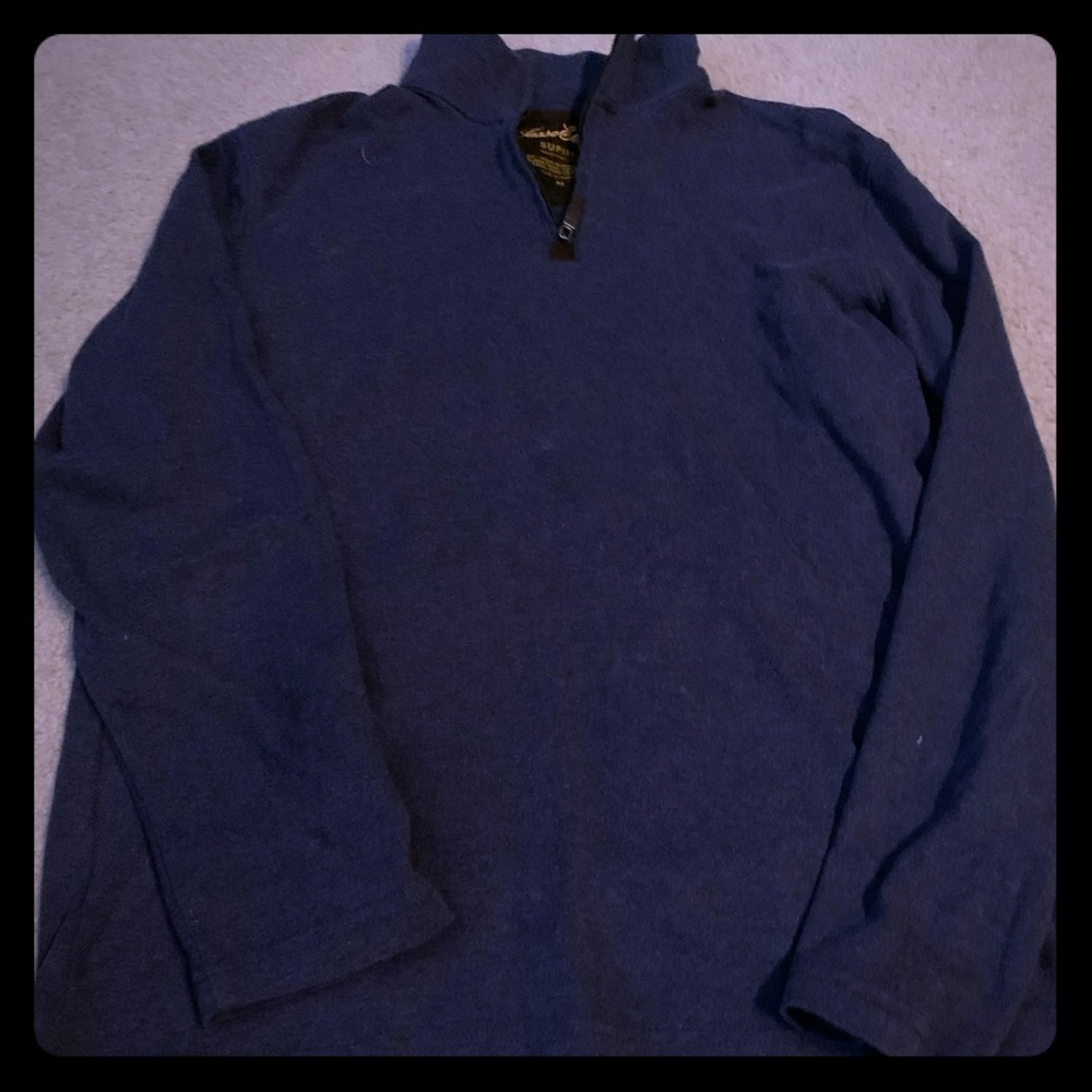 A three-quarter zip cotton sweatshirt Tasso Elba